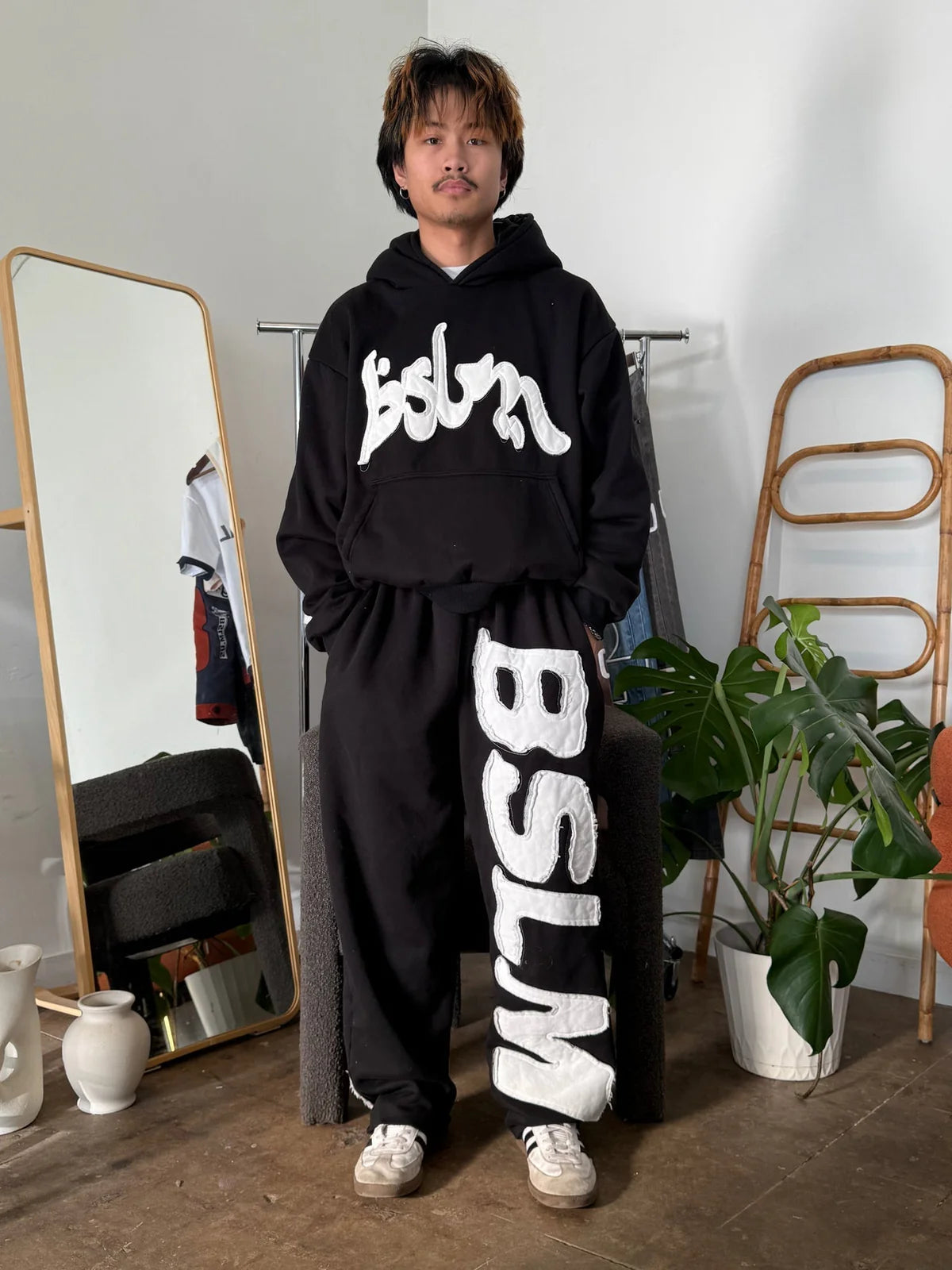BSLM patched Sweatpants