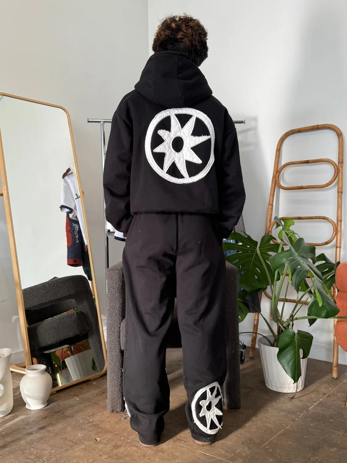 BSLM patched Sweatpants