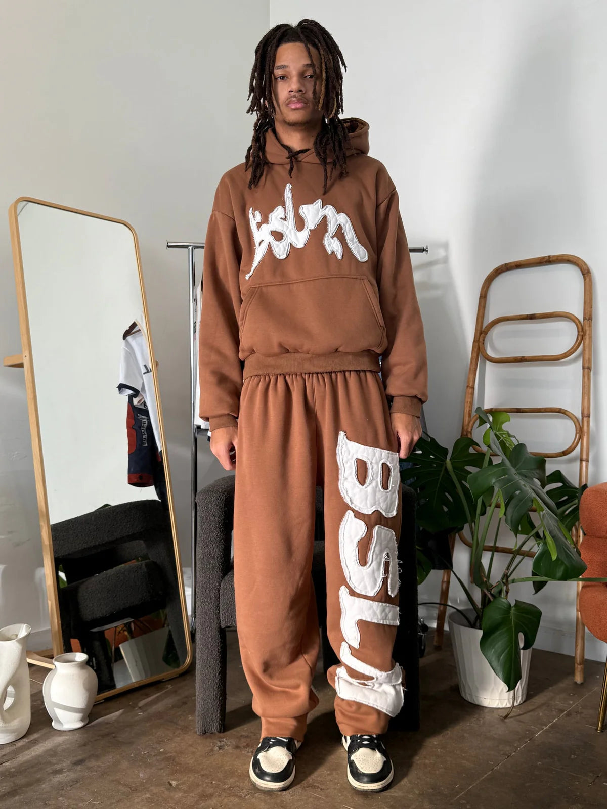 BSLM patched Sweatpants