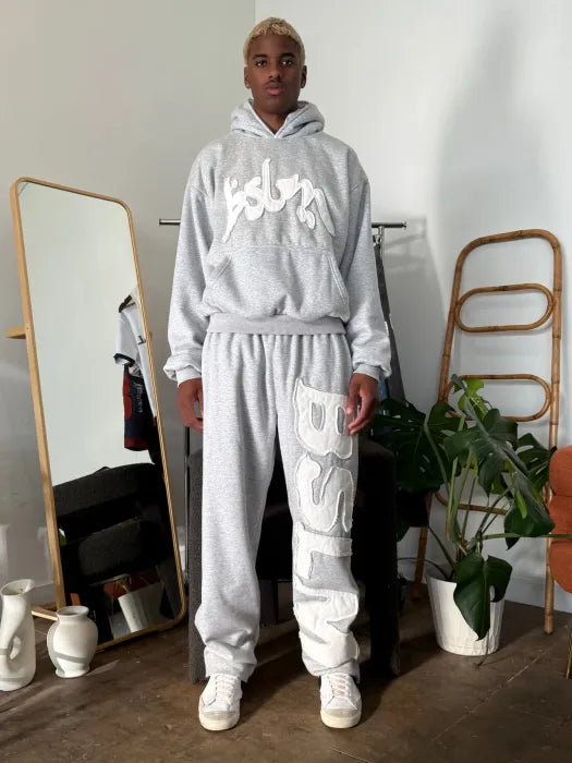 BSLM patched Sweatpants