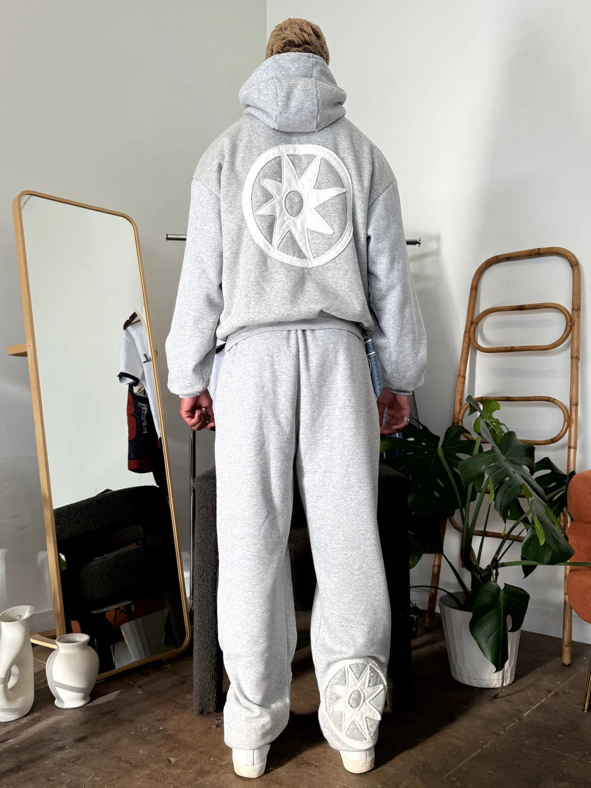 BSLM patched Sweatpants