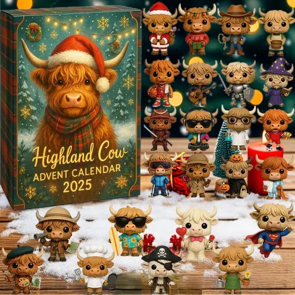 Highland Cow Christmas Calendar