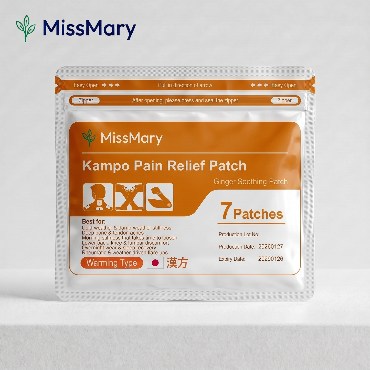 Warming Japanese Pain Patch