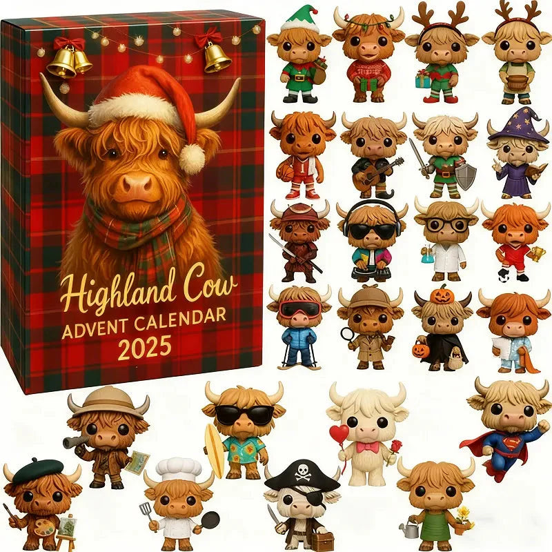 Highland Cow Christmas Calendar