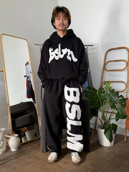 BSLM patched Sweatpants