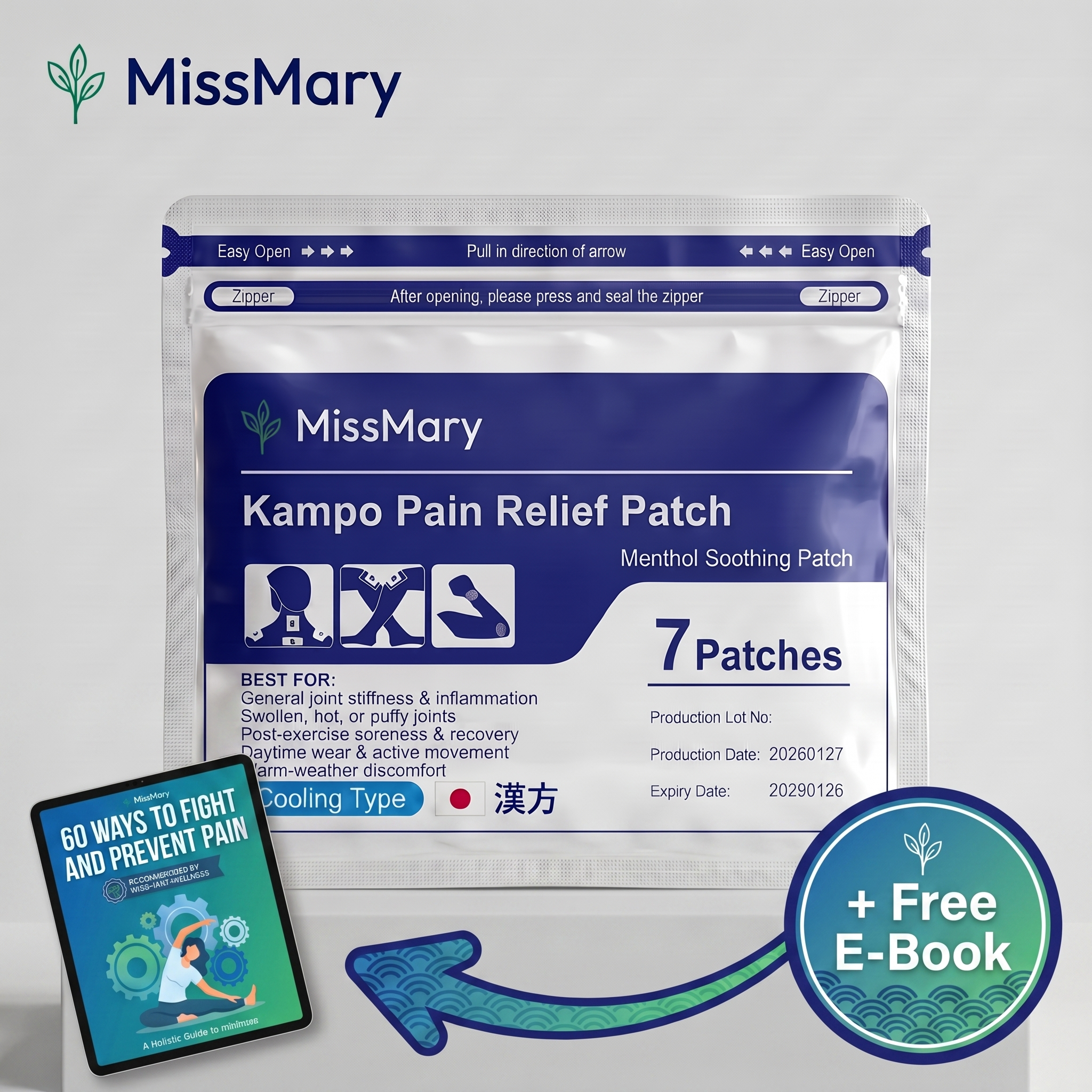 Kampo Japanese Pain Patch