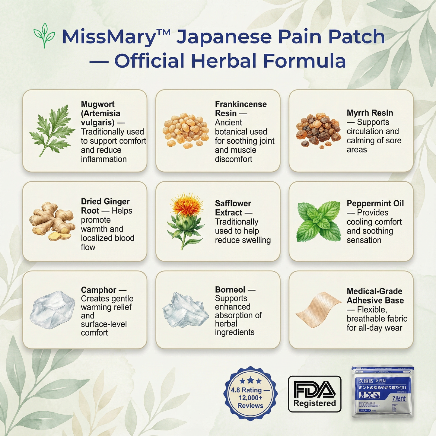 Kampo Japanese Pain Patch
